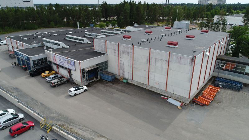 Ilmakuva varaston puolelta