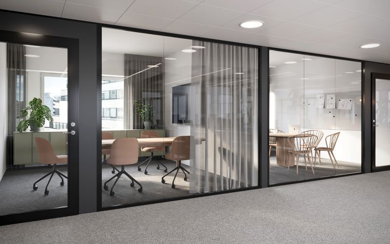 Havainnekuva 5. kerroksen toimitiloista