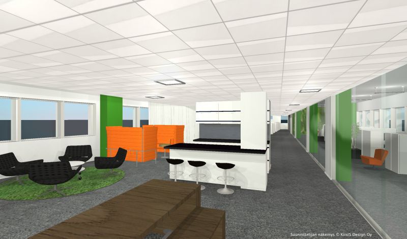 toimistotilaa 3-6. krs kombia