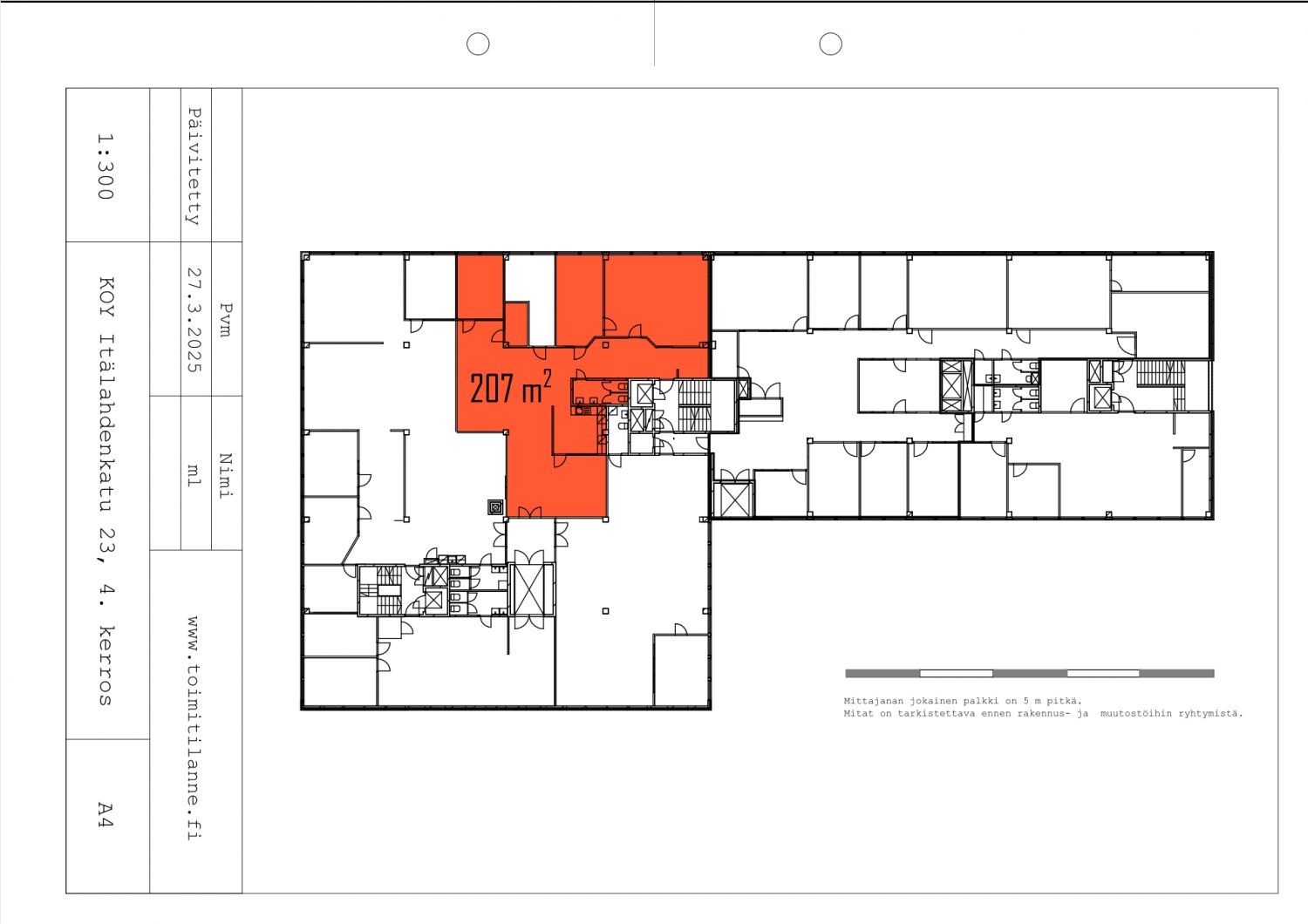 Toimisto- ja varastotila 207 m²