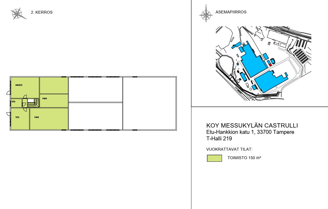 Pohjakuva toimisto 150 m2
