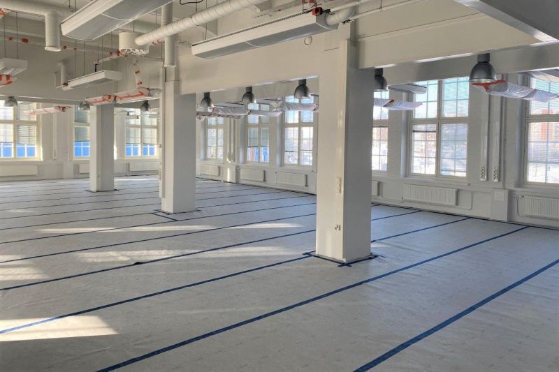 Viitteellinen sisäkuva rakennuksen toimistotiloista