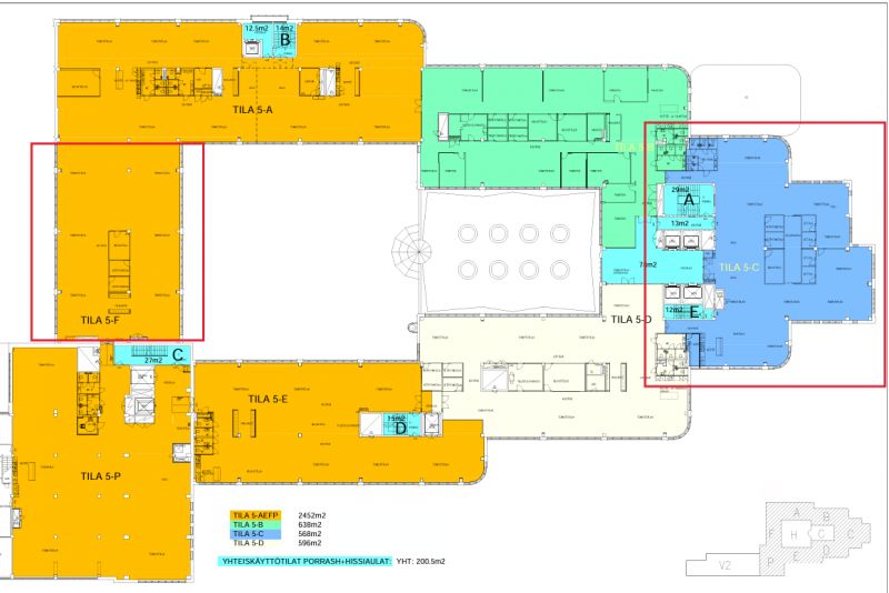 5.krs 568 m2 kerrospohja