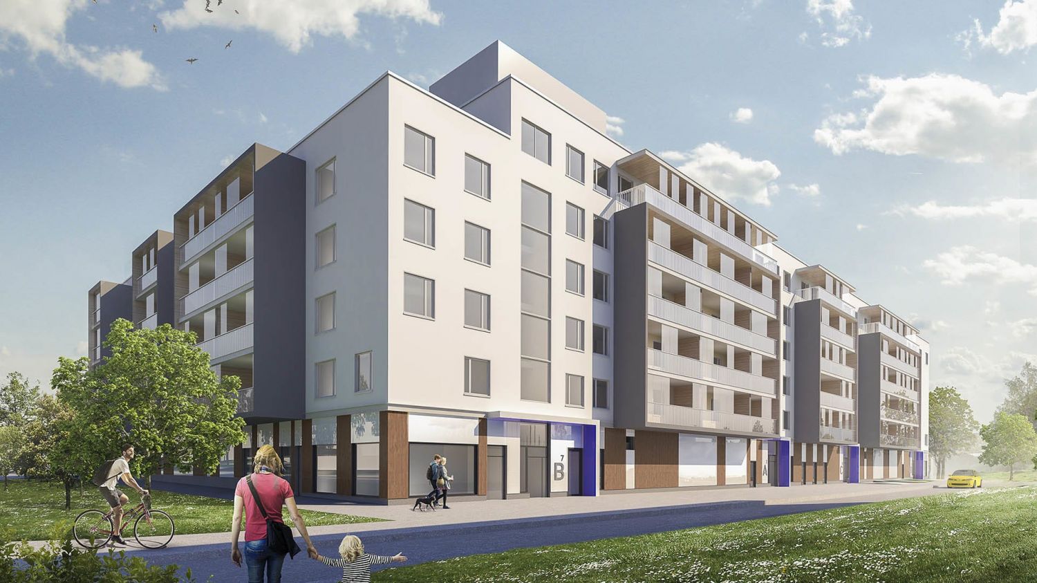 Katutason liiketiloja Pohjois-Tapiolassa