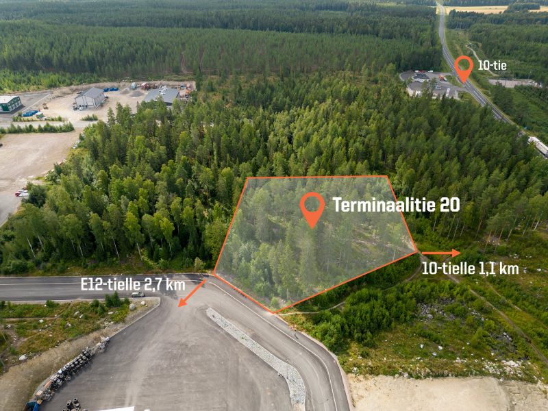 Myytävänä tai vuokralle teollisuustontti Hämeenlinnan Industrial Park MORE -yritysalueelta erinomaisten liikenneyhteyksien varrelta, Valtateiden 3- ja 10 risteyksessä. 