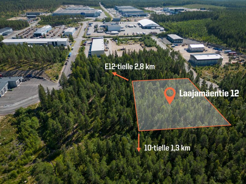 Teollisuustontti Laajamäentie 12, Hämeenlinna