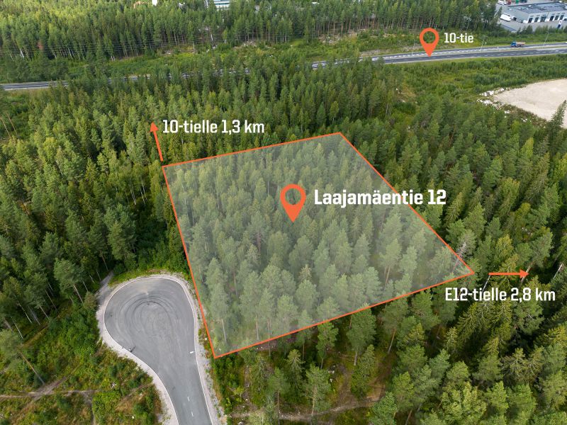 Teollisuustontti Laajamäentie 12, Hämeenlinna