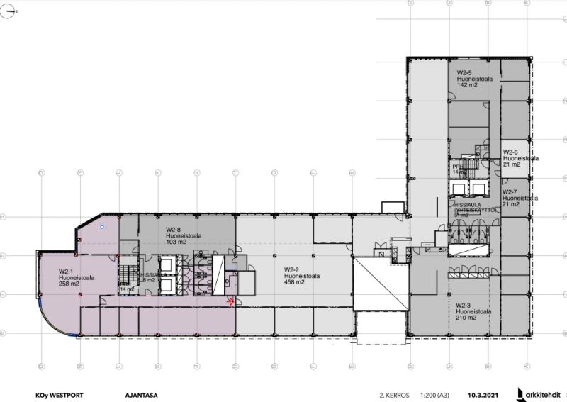 2.krs 258 m2 (tila W2-1)