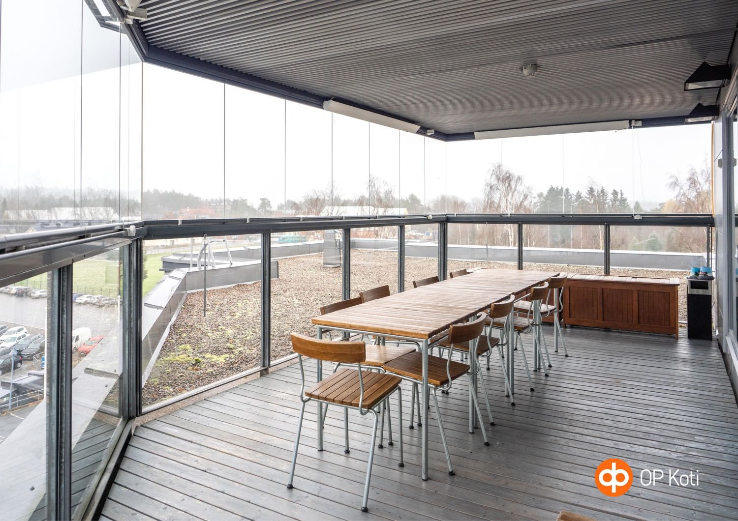 Maisema kattoterassilta