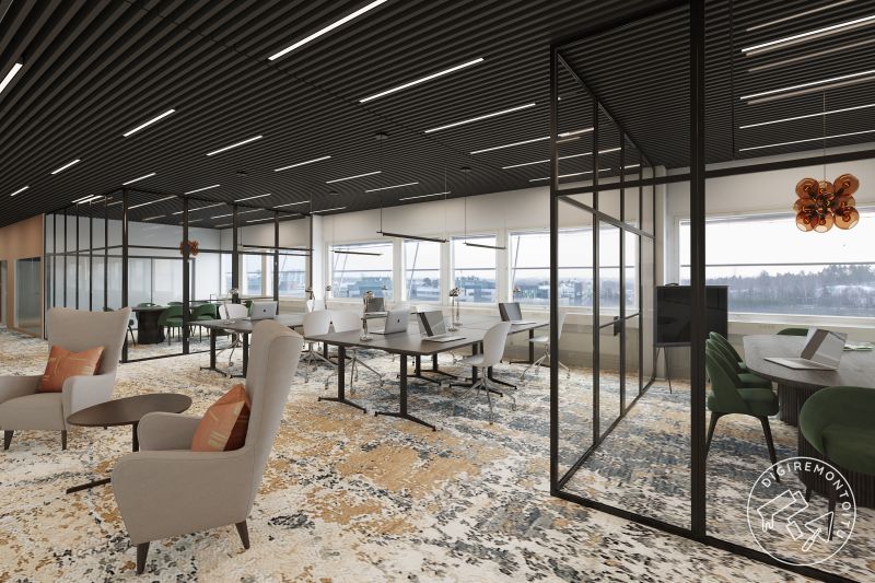 Vuokrattava tila digiremontoituna.