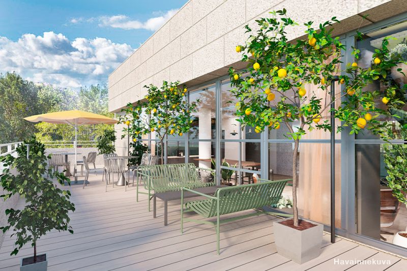 Havainnekuva terassista