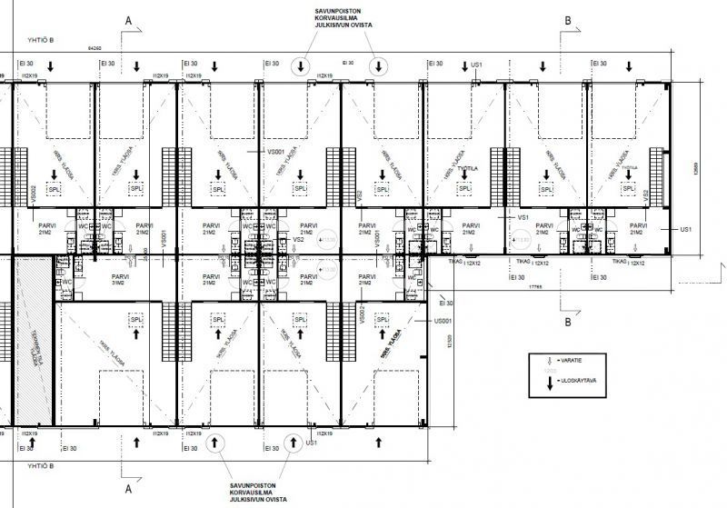 Pohja B rakennus, 2. krs