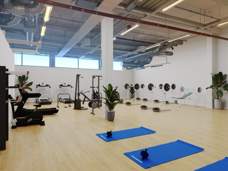 Visualisoitukuva liikuntatilasta