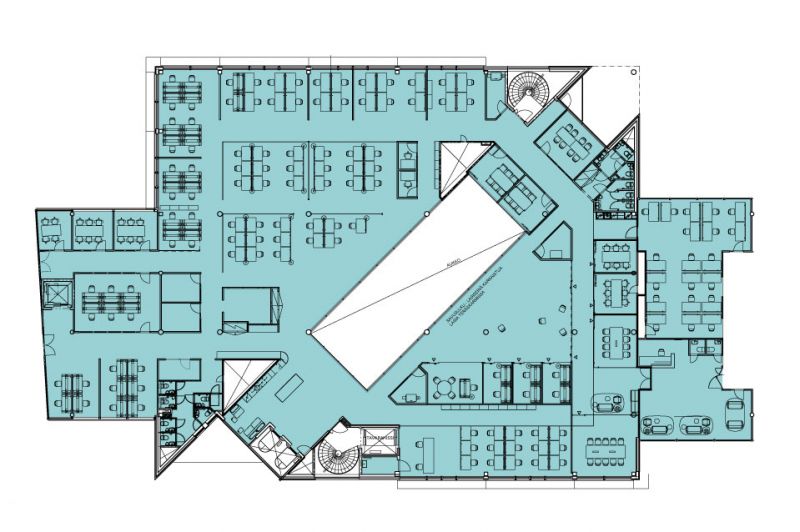 Vuokrattavan tilan pohjakuva.