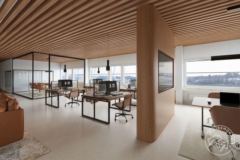 Esimerkki kohteen tiloista digiremontoituna.