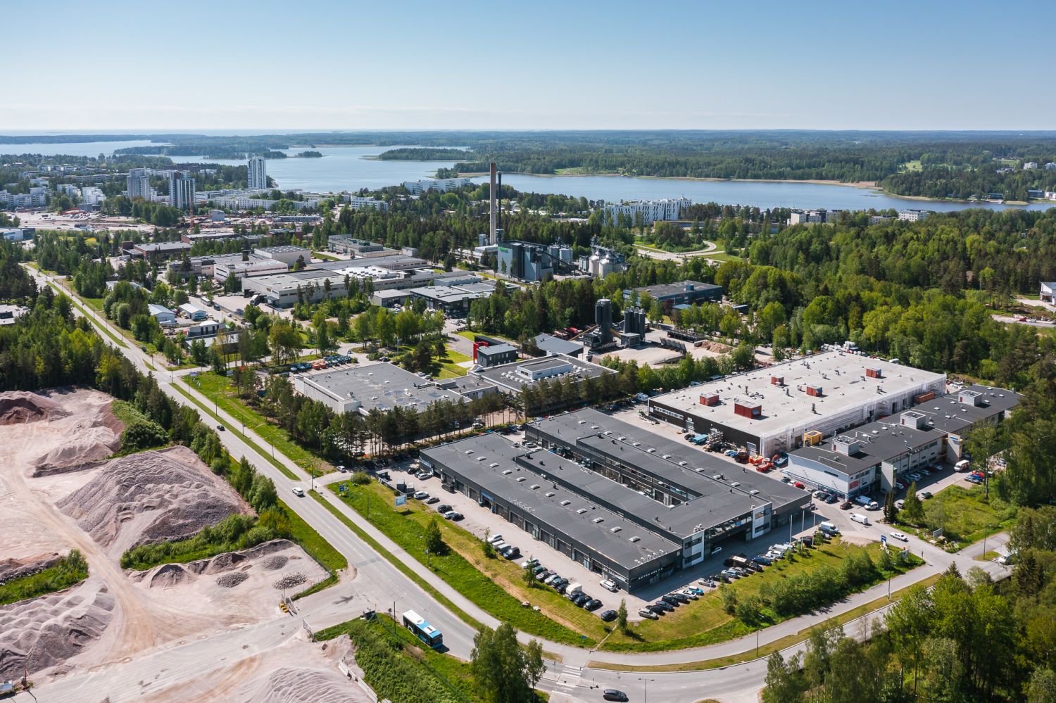 Ilmakuva kiinteistöstä ja alue