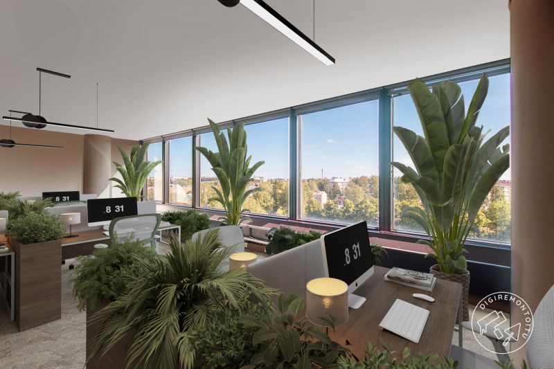 Täytä toiveesi ja toteuta avullamme unelmiesi toimisto. Kiinteistössä sijatseva  toimistotila digiremontoituna.