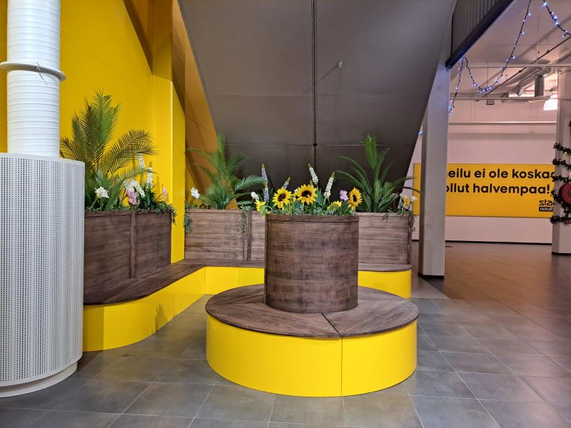 aulan uusi oleskelutila