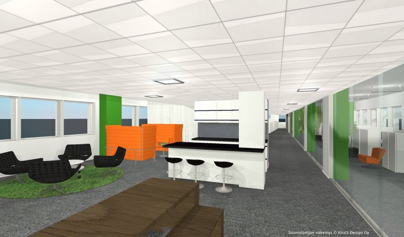 toimistotilaa 3-6. krs kombia