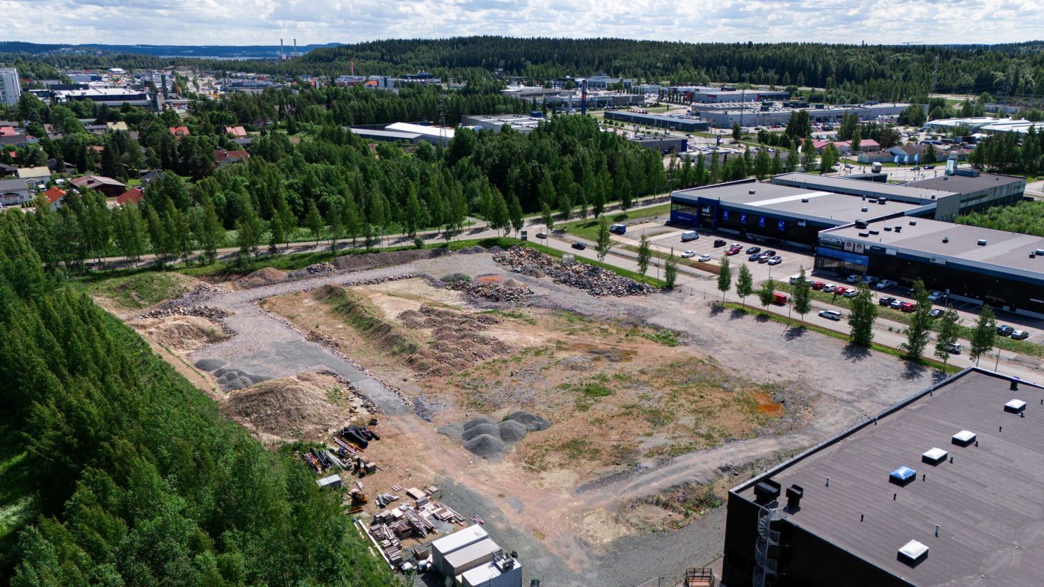 Ilmakuva tontista kesä