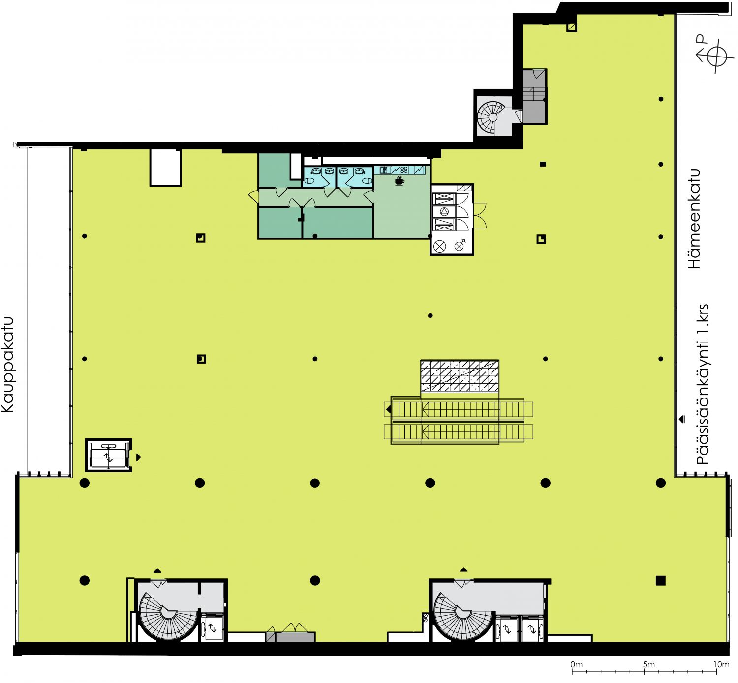 Kiinteistö sijaitsee keskellä Tampereen vetovoimaista kasvukeskusta hyvien liikenneyhteyksien varrella.
