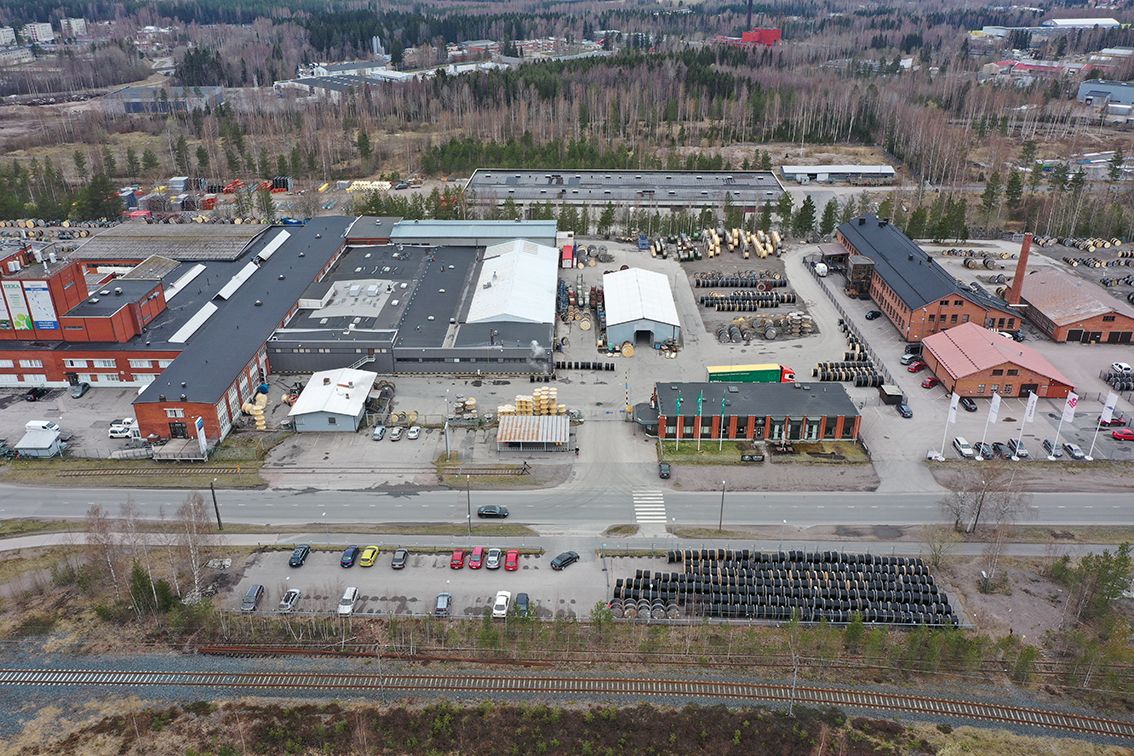 Ilmakuva tehdasalueesta