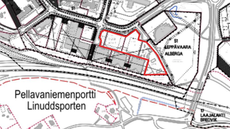 Toimitilarakennusten tontit Espoossa Perkkaalla Kehä I:n ja Turun moottoritien liittymän vieressä