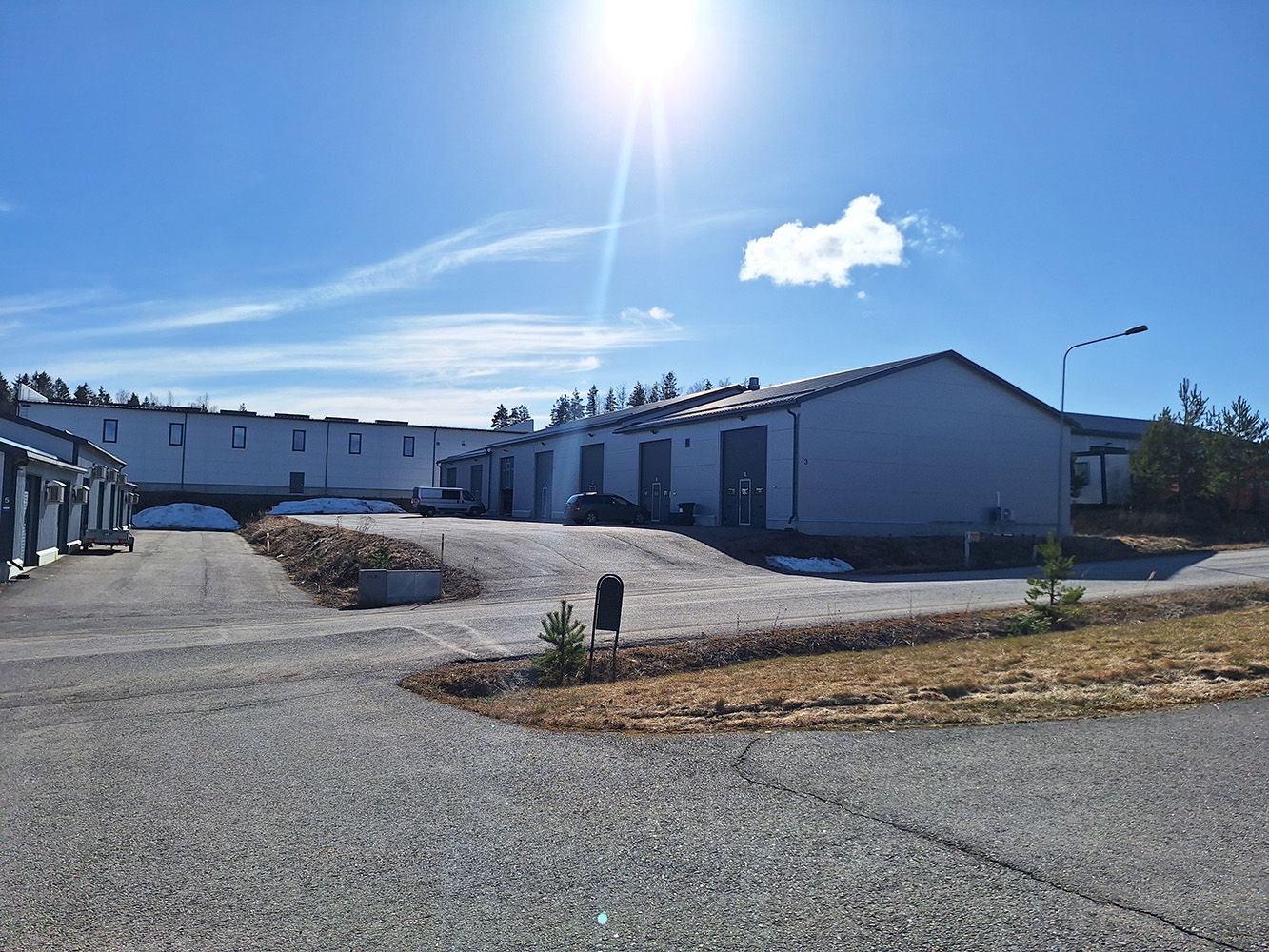 Hyvin varusteltu hallilohko vuokrattavana Ölstensissä!