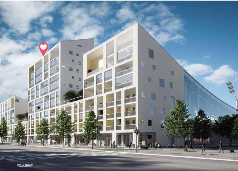 Tammelan Stadionin Kalevan puistotien puolelta monipuolinen 34m2 liikehuoneisto