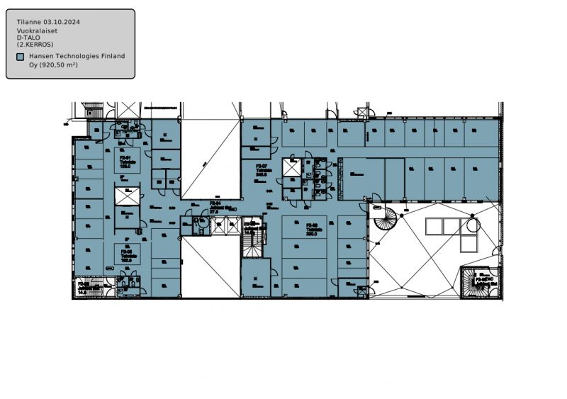 2.krs 920,5 m2 pohja