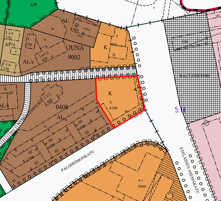 Liike- ja toimistorakennustontti erinomaisella paikalla Riihimäellä