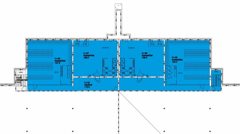 Välikerros sostilat ja pienvarastot 624 m² 