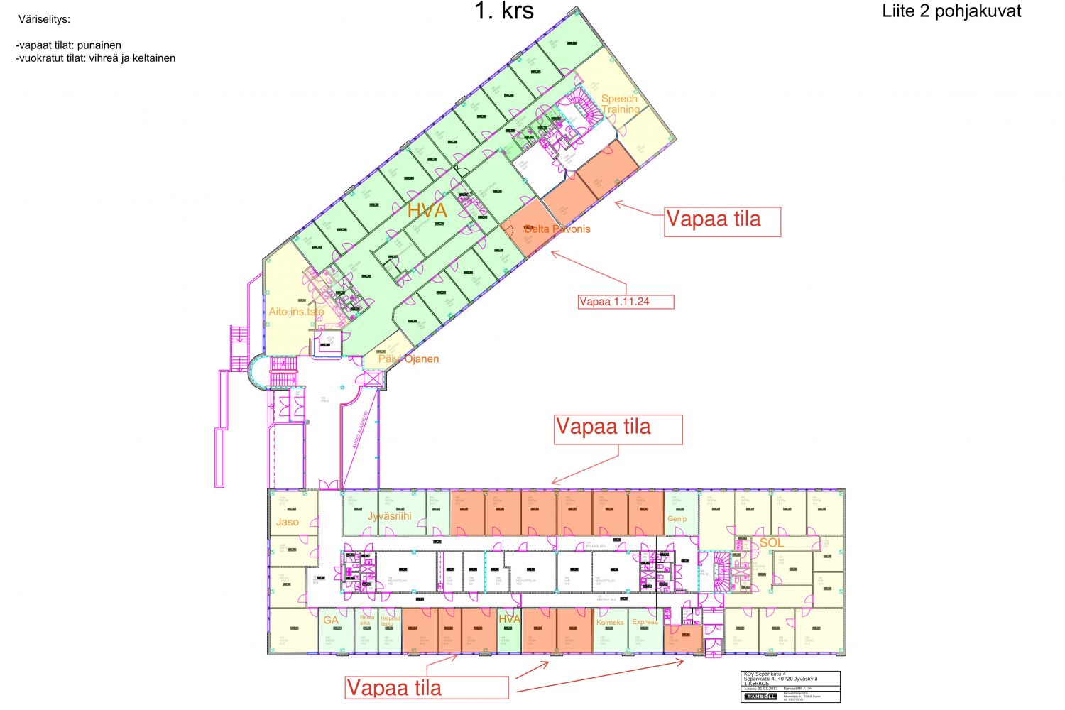 Vapaat toimistotilat