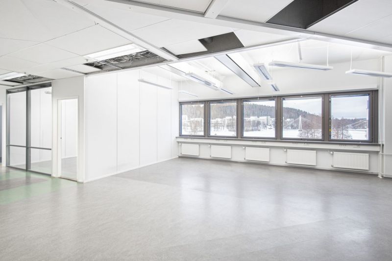 Viitteellinen sisäkuva rakennuksen toimistotiloista