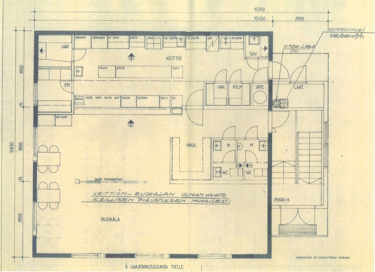 Keittiö ja ruokasali