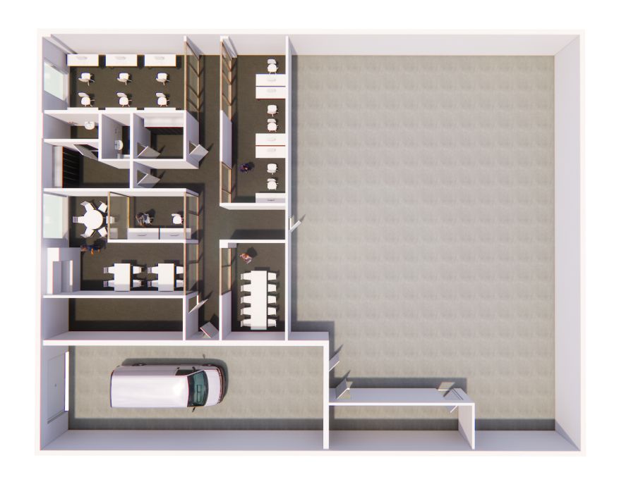 Havainnekuva pohjakuvasuunnitelmasta