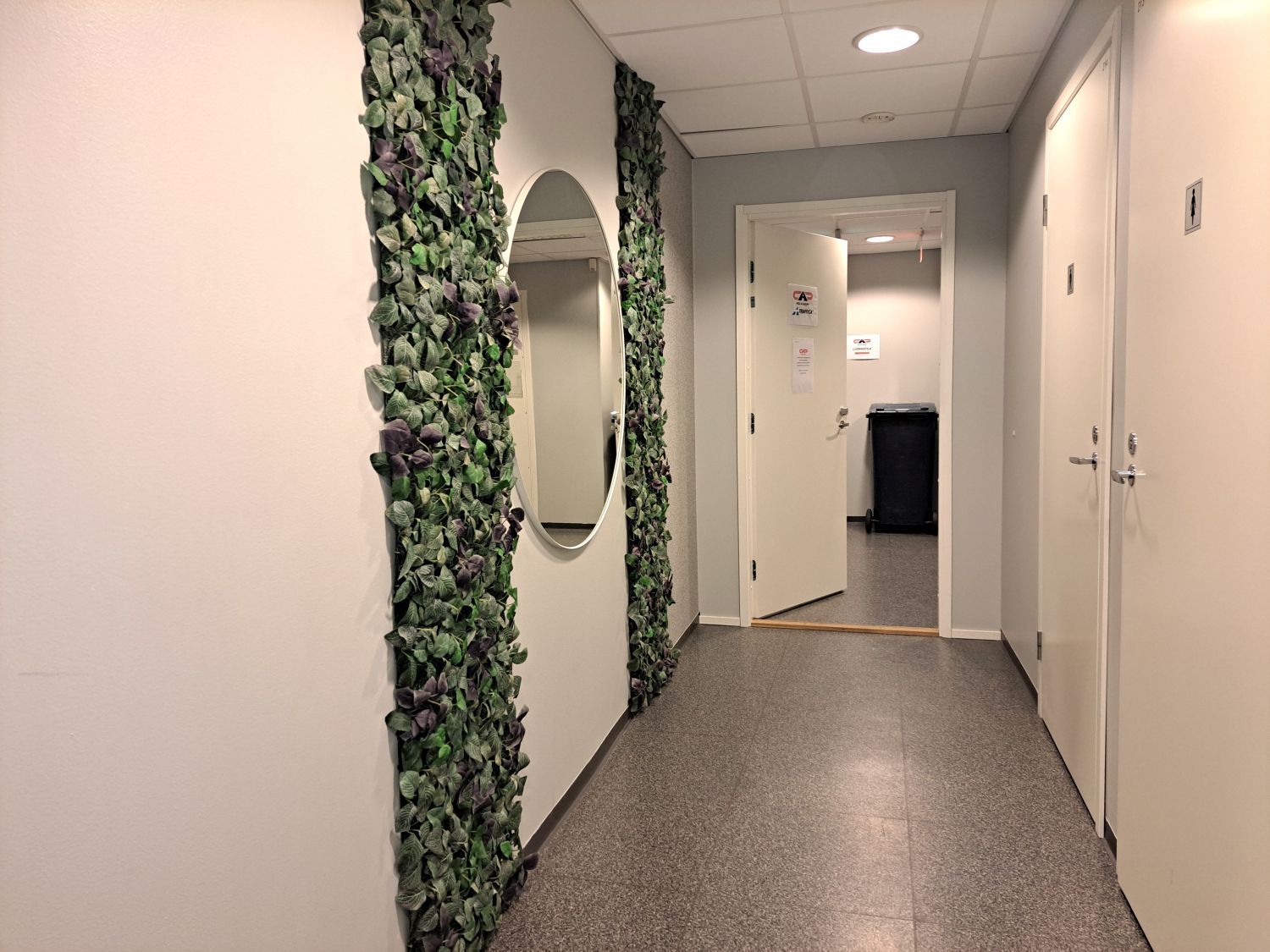 Yhteisalue sisääntulokäytävä ja wc-tilat