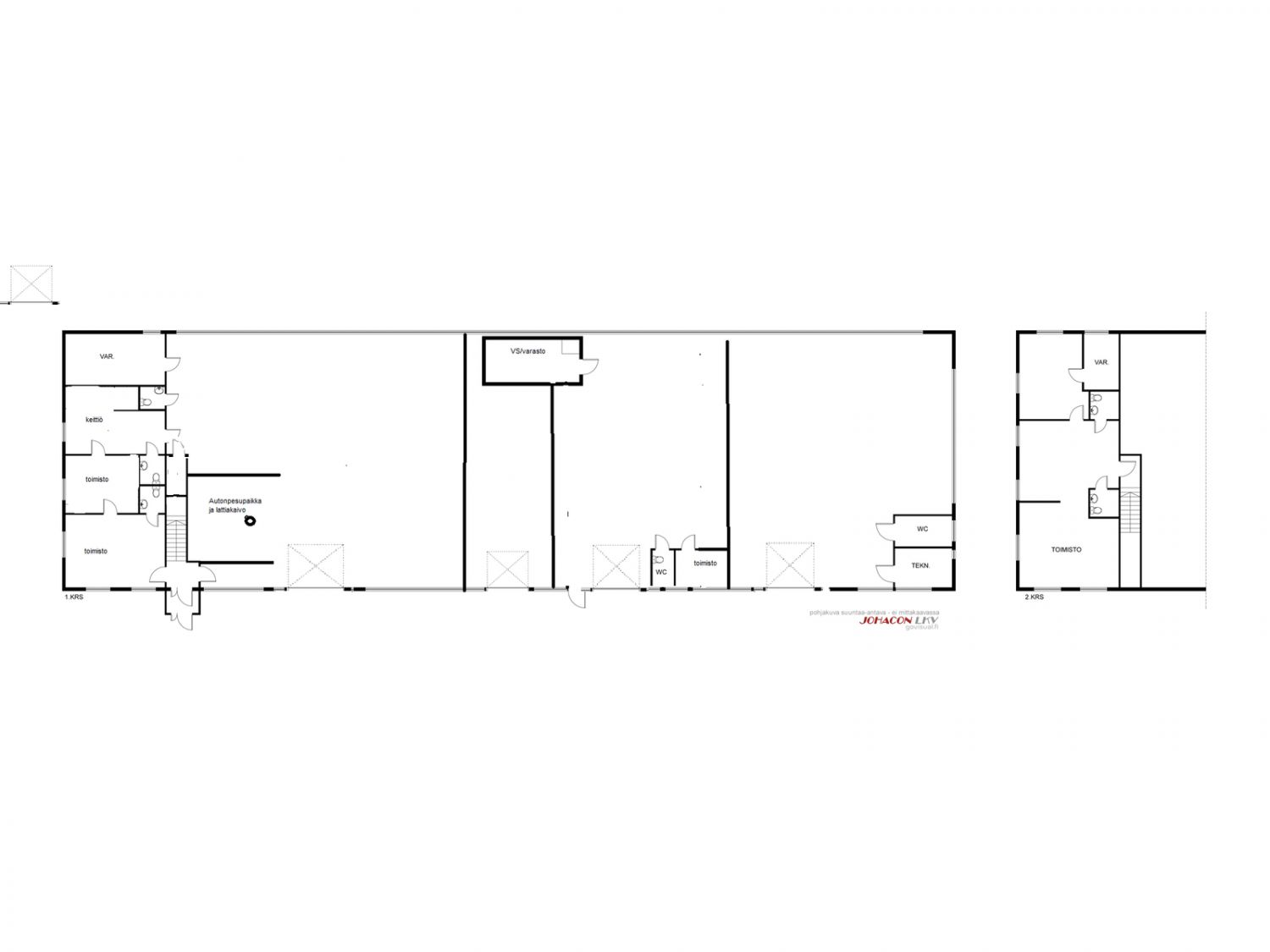 Myydään noin 1000 m2 siisti halli 4563 m2 tontilla lähellä Helsinki-Tampere moottoritietä. Hallin ulkomitat noin 15 m x 60 m. Halli eroteltu neljäksi eri tuotantotilaksi sekä toisen kerroksen erilliseksi liike/toimistotilaksi, joissa erilliset sähkö- ja vesimittaukset.Halli 1) Toimisto- ja tuota...