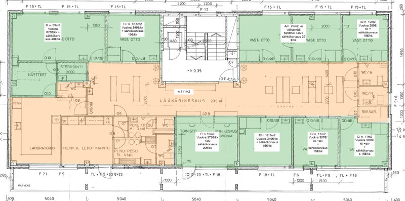 Toimistotilat ja yhteisalue