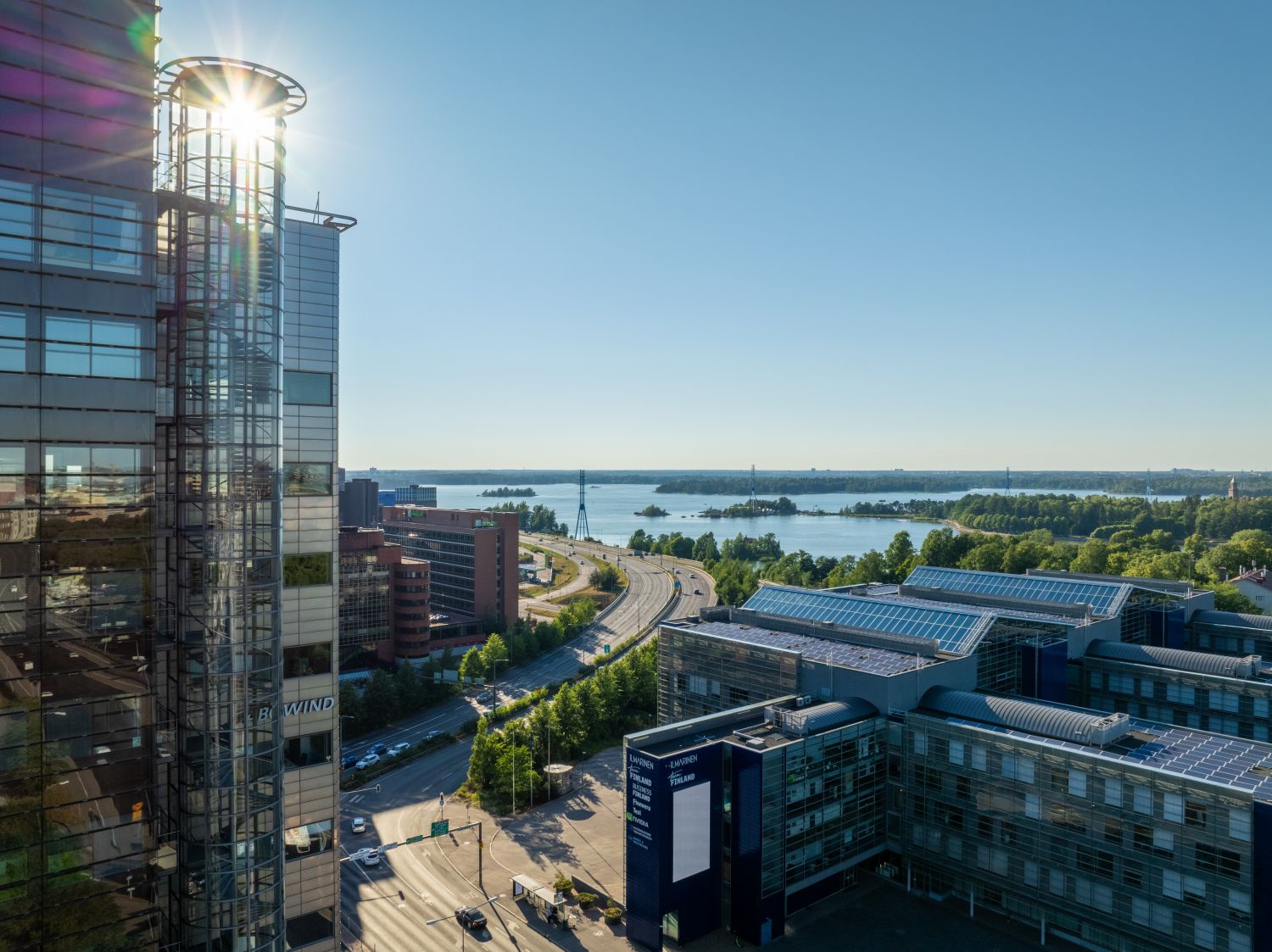 Näkymä Länsiväylän suuntaan