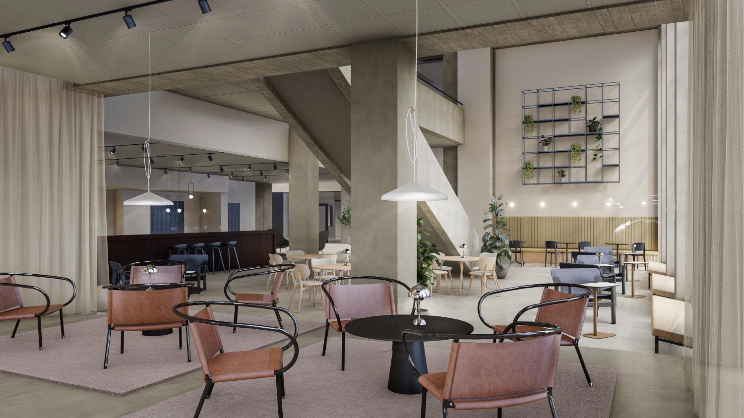 Visualisointi ravintolatilan alakerrasta