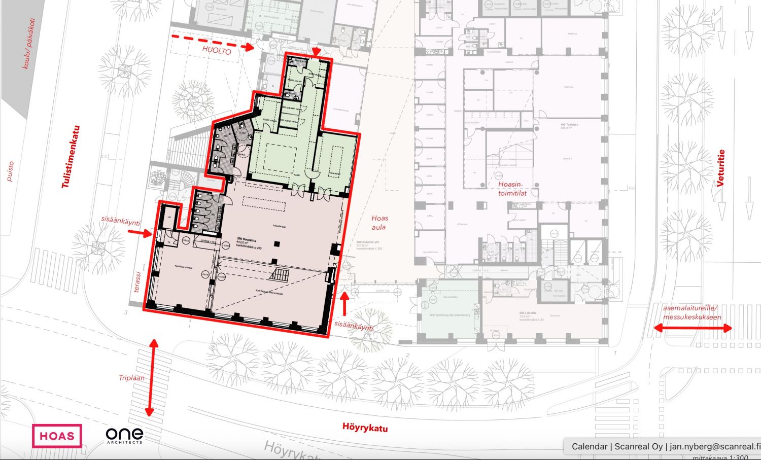 Sijaintikaavio alakerta