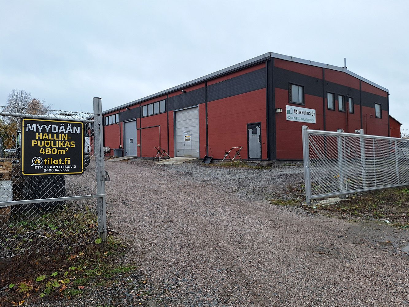 Myydään tilava hallinpuolikas Helsingin Tattarisuolla!