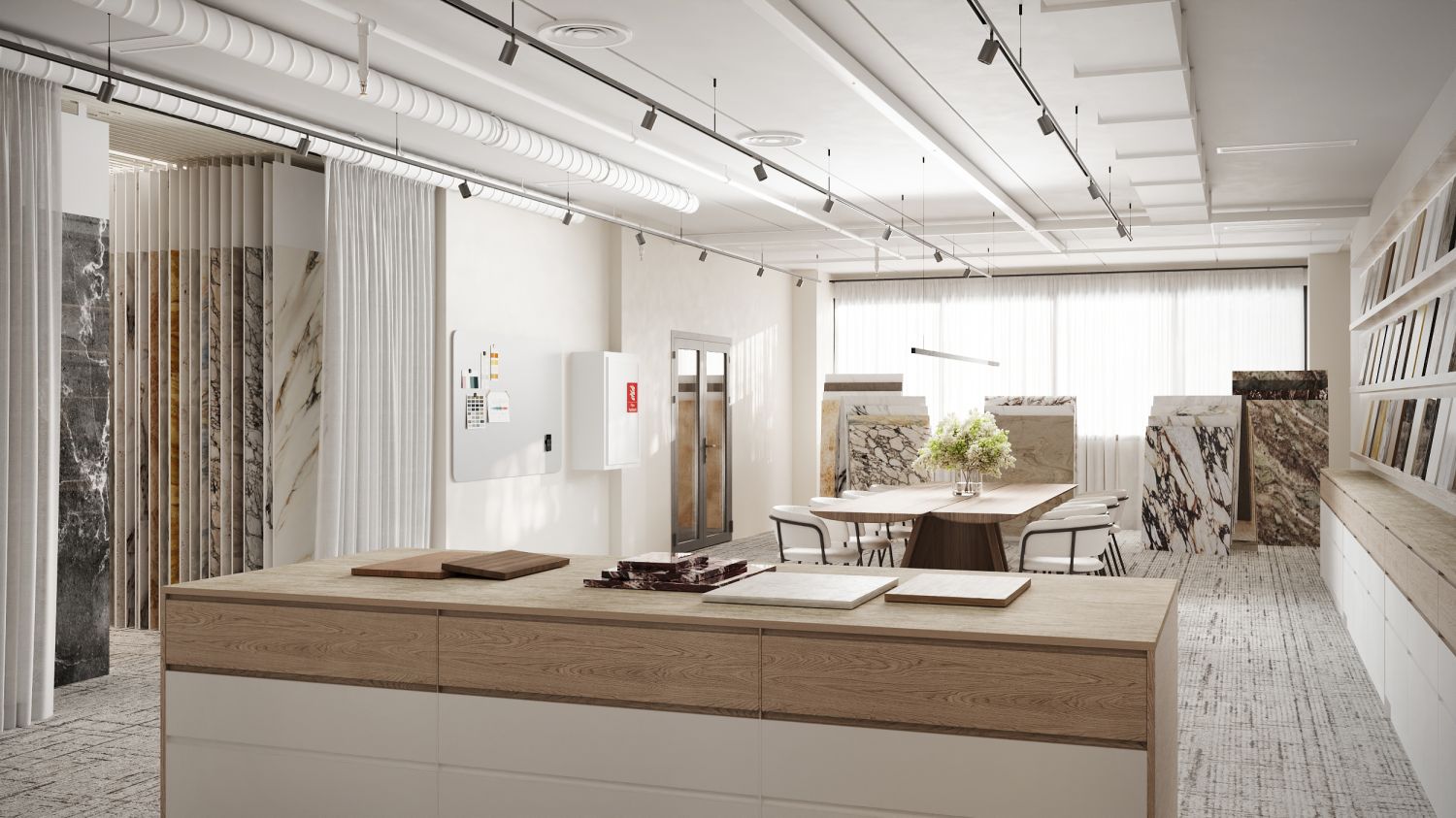 Havainnekuva showroom