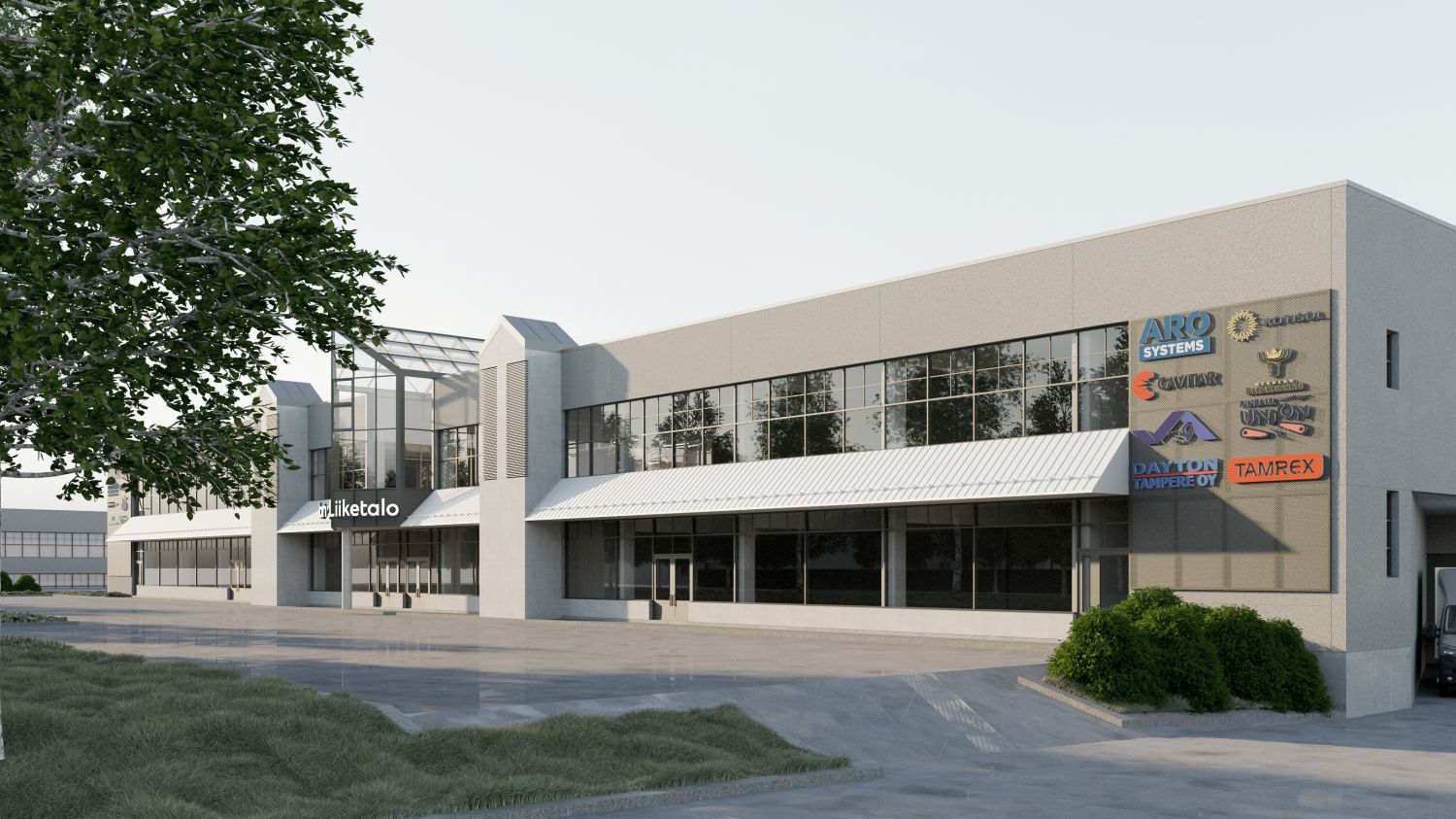 Havainnekuva julkisivu