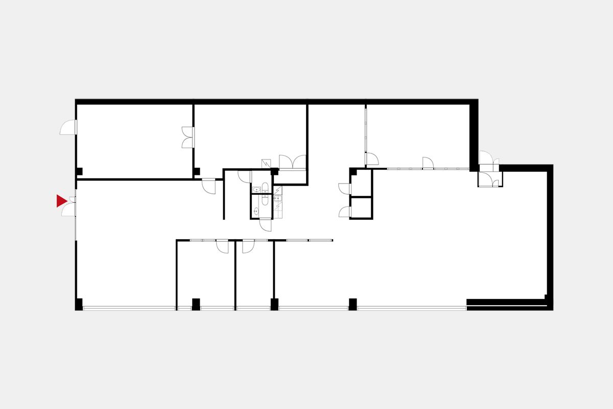 toimiston pohjaratkaisu