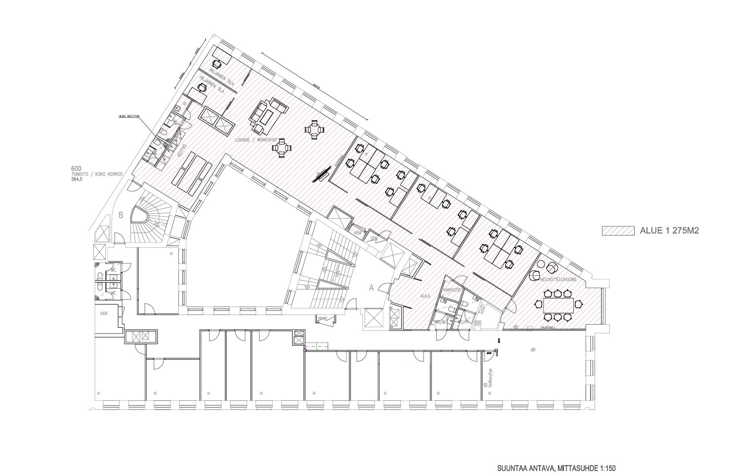 6.krs pohjakuva 275 m2