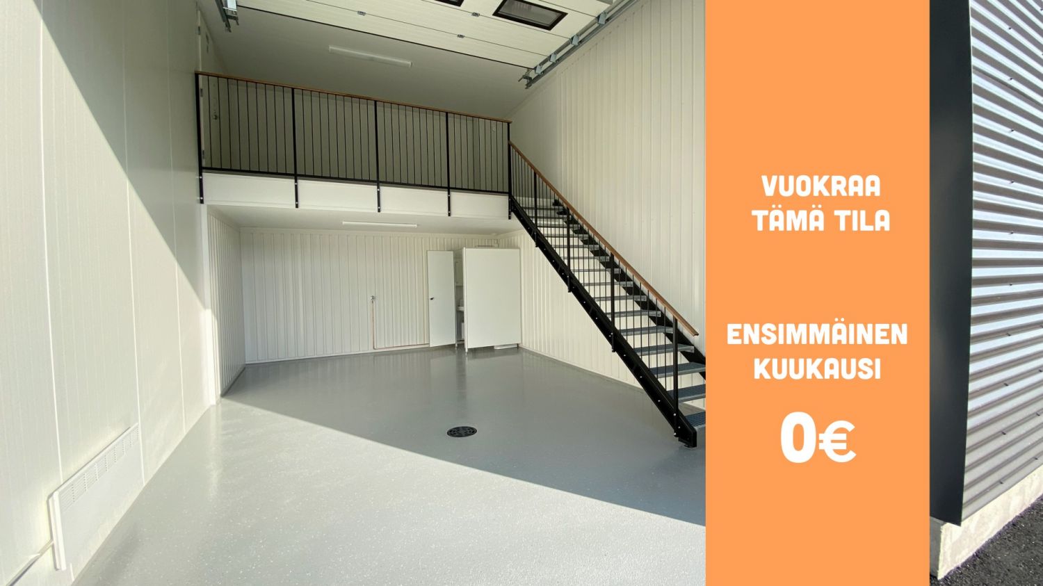 Keravan Talliosakkeelta monikäyttöinen varasto, autotalli, harrastetila 6. Tilassa jo valmiina parvi sekä wc. 