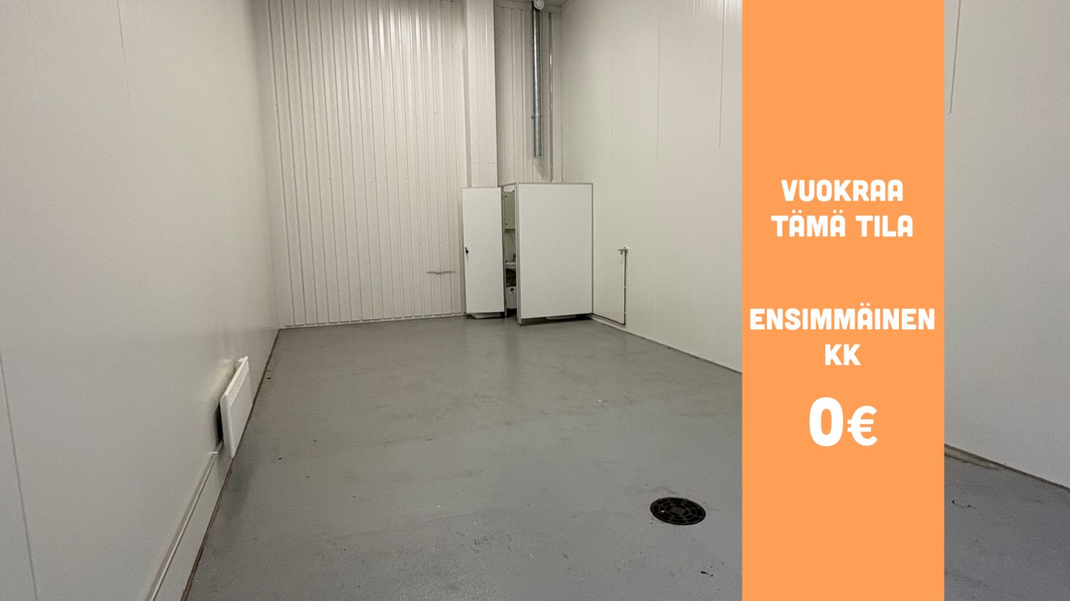Tikkurilan Talliosakkeelta monikäyttöinen varasto, autotalli, harrastetila 149. Tilassa jo valmiina wc. 