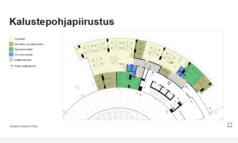 2.krs 448 m2 (170 m2/269 m2) pohjaluonnos